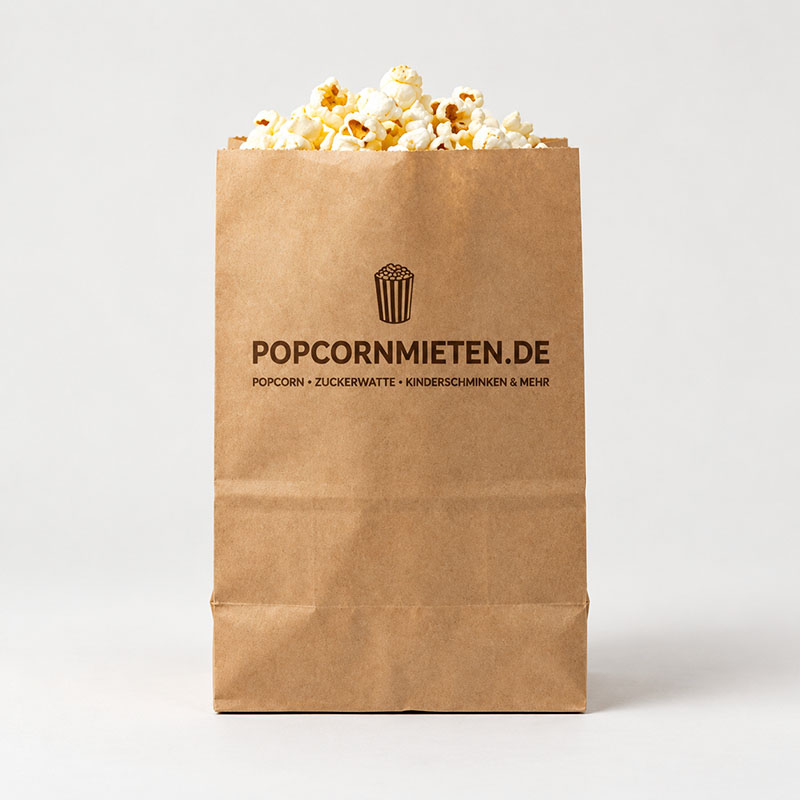 Popcornzak met een eigen bedrukking